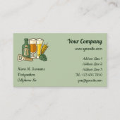 Bier Icons Business Card Visitenkarte (Vorderseite)