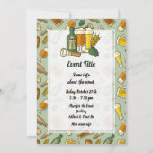 Bier Icons Einladung (Rückseite)