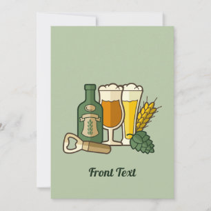 Bier Icons Einladung