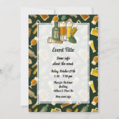 Bier Icons Einladung (Rückseite)