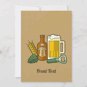 Bier Icons Einladung