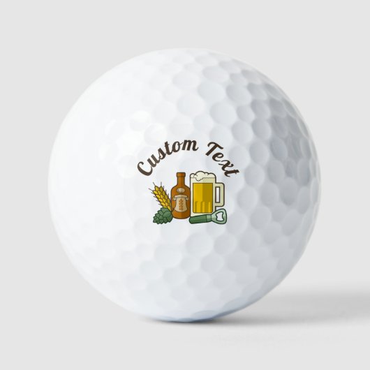 Bier Icons Golf Balls Golfball (Vorderseite)