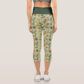 Bier Icons Muster Capri Leggings (Rückseite)