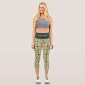 Bier Icons Muster Capri Leggings (Vorderseite)