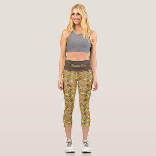 Bier Icons Muster Capri Leggings