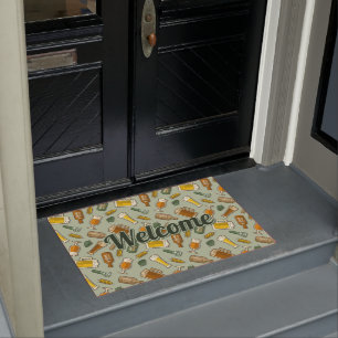 Bier Icons Muster Doormat Fußmatte