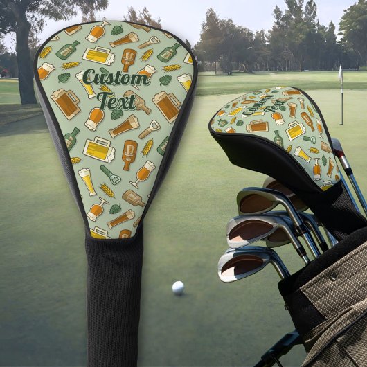 Bier Icons Muster Golf Head Cover Headcover