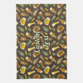 Bier Icons Muster Küchentücher (Vertikal)