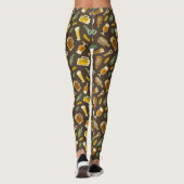 Bier Icons Muster Leggings (Rückseite)