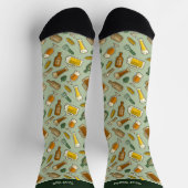 Bier Icons Muster Socken (Oben)