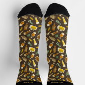Bier Icons Muster Socken (Oben)