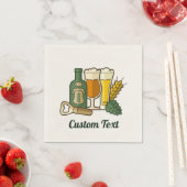 Bier Icons Napkins Serviette (Beispiel)