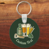 Bier Icons Schlüsselanhänger (Vorderseite)