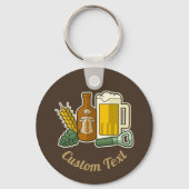 Bier Icons Schlüsselanhänger (Vorderseite)
