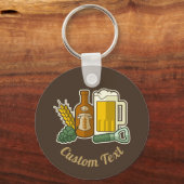 Bier Icons Schlüsselanhänger (Vorderseite)
