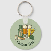 Bier Icons Schlüsselanhänger (Vorderseite)