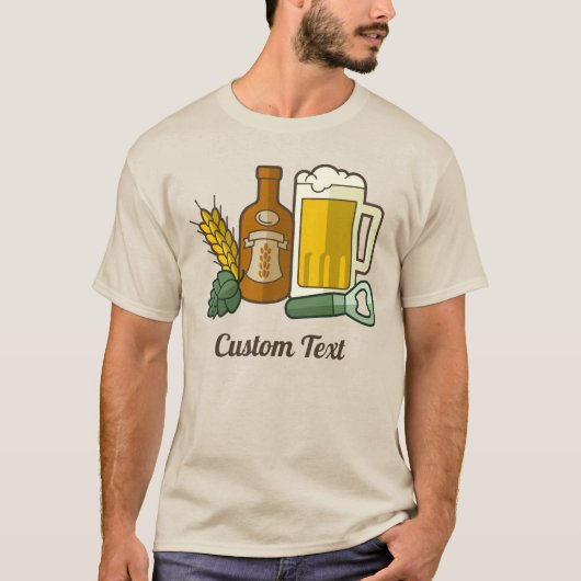 Bier Icons T - Shirt (Vorderseite)