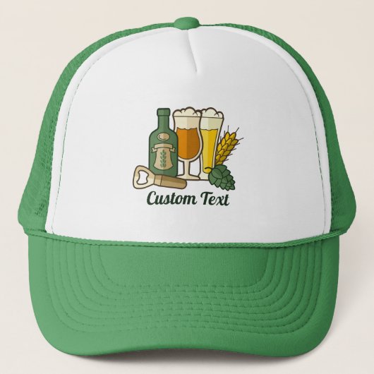 Bier Icons Trucker Hat Truckerkappe (Vorderseite)