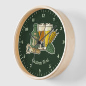 Bier Icons Uhr (Winkel)