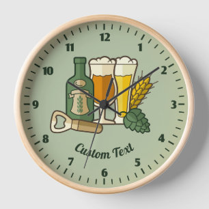 Bier Icons Uhr