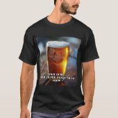 Bier im Scheinwerfer V3 T-Shirt (Vorderseite)