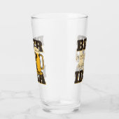 Bier immer eine gute Idee Funny Glas (Rechts)