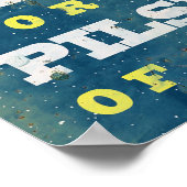Bier immer. Vintages Bierposter. Bier Poster (Ecke)
