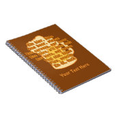 BIER in Sprachen für ein benutzerdefiniertes Noteb Notizblock (Rechte Seite)