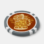 BIER in Sprachen, kundenspezifische Chips (Einzeln)