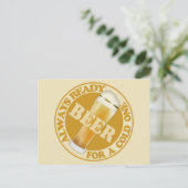 BIER - individuell anpassbare Postkarte (Stehend Vorderseite)
