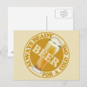 BIER - individuell anpassbare Postkarte (Vorne/Hinten)