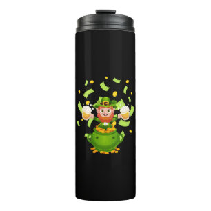 Bier Irischer Kobold St. Patricks Tag Thermosbecher