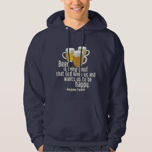 Bier ist Beweis (Franklin) Hoodie