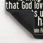 Bier ist Beweis (Franklin) Mousepad (Ecke)