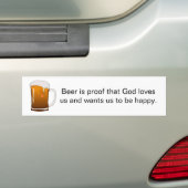 Bier ist Beweis Lieben dieses Gottes wir Autoaufkleber (Auf Auto)