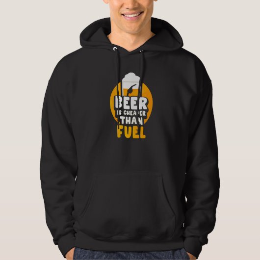 Bier ist billiger als Kraftstoffpumpenpreise Benzi Hoodie (Vorderseite)