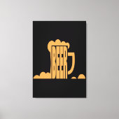 Bier ist da leinwanddruck (Vorderseite)