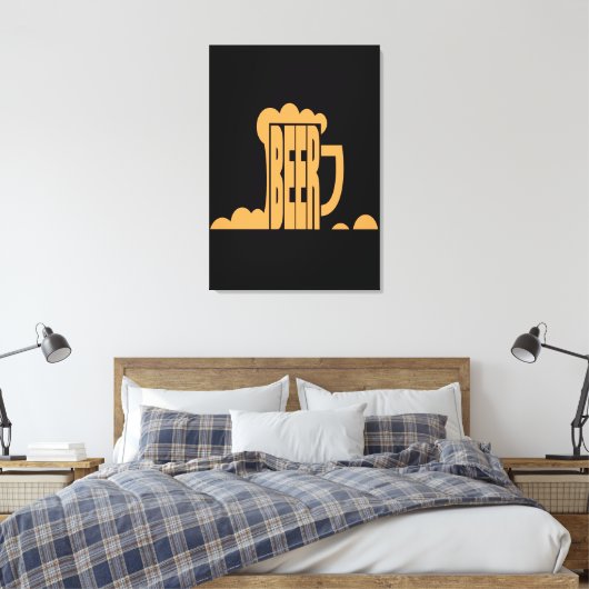 Bier ist da leinwanddruck (Insitu (Schlafzimmer))