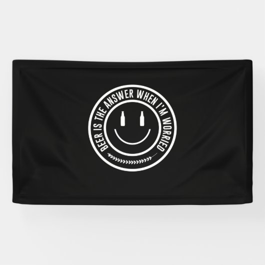Bier ist die Antwort Banner (Horizontal)