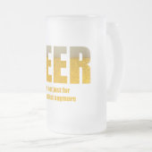 Bier ist es nicht gerade zum Frühstück Mattglas Bierglas (VorderseiteRechts)
