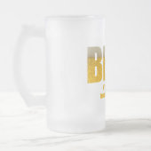 Bier ist es nicht gerade zum Frühstück Mattglas Bierglas (Links)