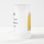 BIER, ist es nicht gerade zum Frühstück mehr! Mattglas Bierglas (Mittel)