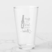 Bier ist mein Geist Tier Funny Name Bier Glas (Rückseite)