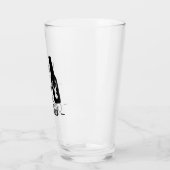 Bier ist mein Geist Tier Funny Name Bier Glas (Links)