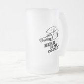 BIER IST MEIN KOPILOT-T - SHIRT MATTGLAS BIERGLAS (VorderseiteRechts)