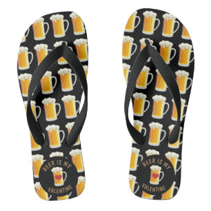 Bier ist mein Valentin Badesandalen