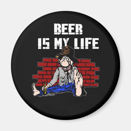 Bier ist meine Lebensmagnete Magnet (Vorne)
