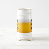 Bier ist nicht die Antwort auf Bier Stein Bierglas (Mittel)