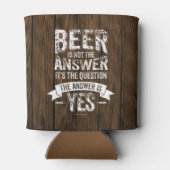 Bier ist nicht die Antwort Dosenkühler (Rückseite)