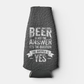 Bier ist nicht die Antwort Flaschenkühler (Vorderseite)